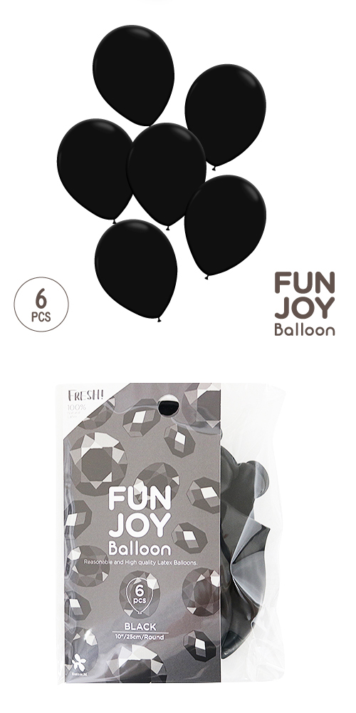 �����䢣FUNJOY Balloon 25cm�ݷ��֥�å�6������FJB24272