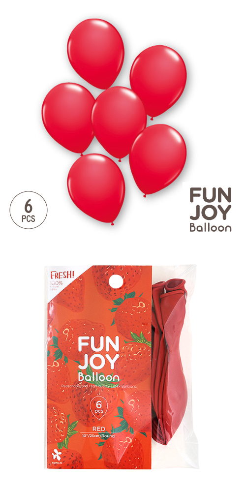 �����䢣FUNJOY Balloon 25cm�ݷ���å�6������FJB24791